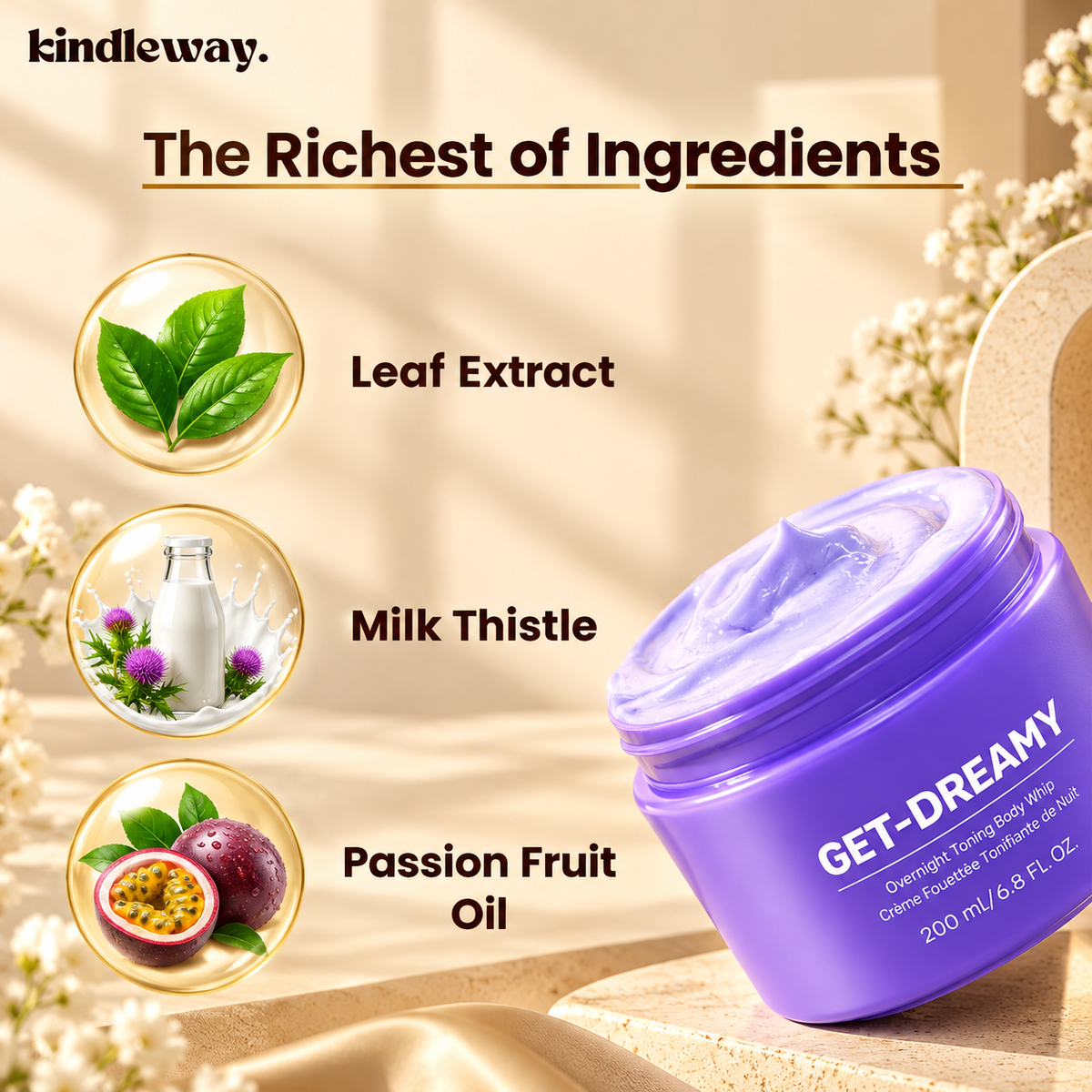Get-Dreamy™ Overnight Body Whip – Your Nightly Secret to Silky Smooth Skin | 200ml